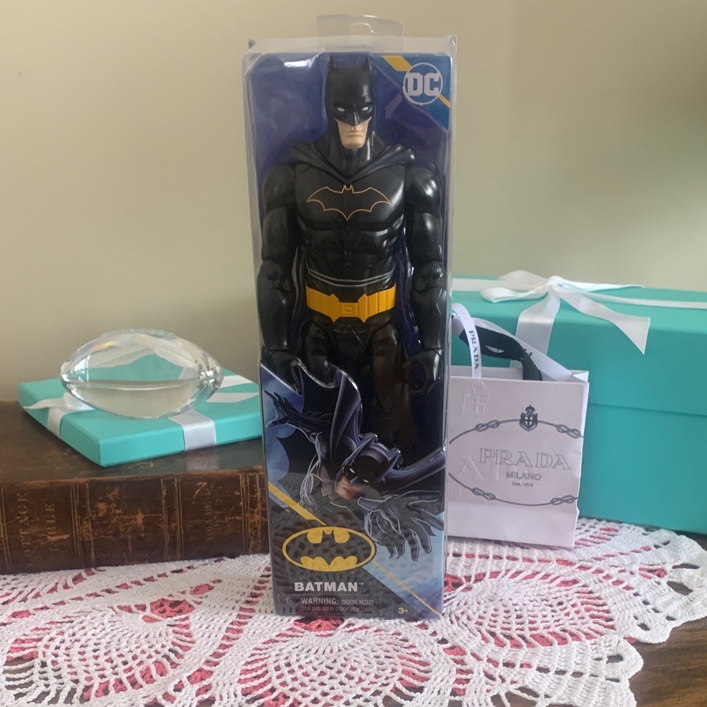 DC Batman Figure in Black and Yellow